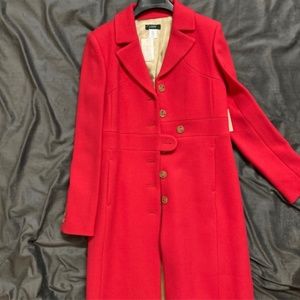 Italian Double Cloth Wool Lady Day Coat With Thinsulate